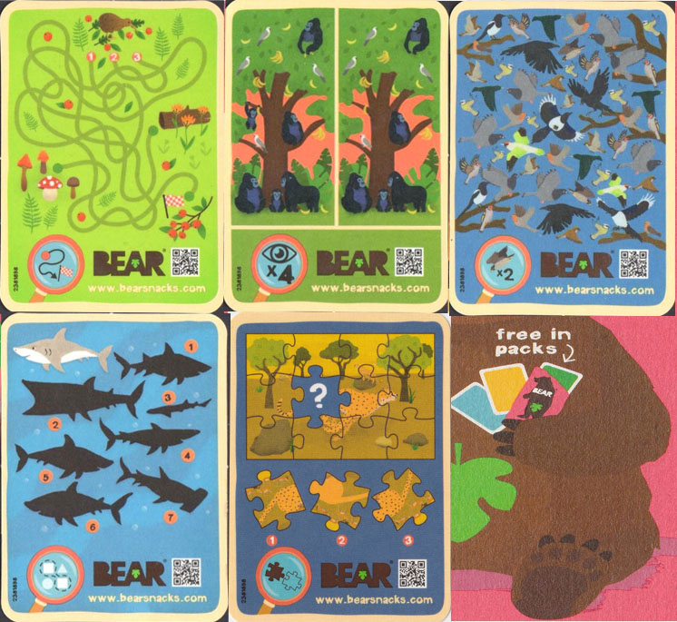 Bear Yoyo Animals cards backs